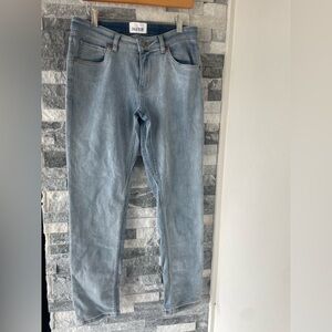 Women's DU/ER Performance Denim Skinny Jeans-Light Wash Stretch Denim-Sz 27 X 30